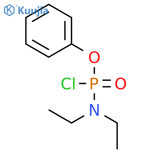 Phosphoramidochloridic acid, diethyl-, phenyl ester structure