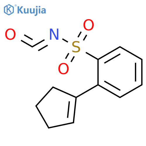BENZENESULFONYL ISOCYANATE, 2-(1-CYCLOPENTEN-1-YL)- structure