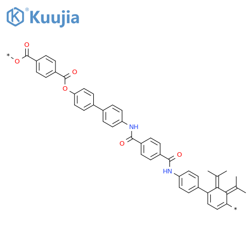Poly[oxycarbonyl-1,4-phenylenecarbonyloxy-1,4-phenylene(1-methylethylidene)-1,4-phenyleneiminocarbonyl-1,4-phenylenecarbonylimino-1,4-phenylene(1-methylethylidene)-1,4-phenylene] structure