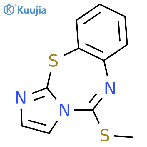 IMIDAZO[2,1-B][1,3,5]BENZOTHIADIAZEPINE, 5-(METHYLTHIO)- structure