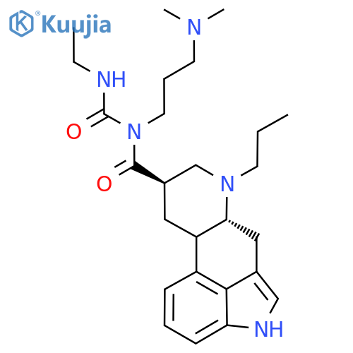 (6Ar,9R)-N-[3-(dimethylamino)propyl]-N-(ethylcarbamoyl)-7-propyl-6,6a,8,9,10,10a-hexahydro-4H-indolo[4,3-fg]quinoline-9-carboxamide structure