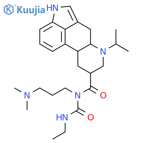 (8beta,10xi)-N-[3-(dimethylamino)propyl]-N-(ethylcarbamoyl)-6-(1-methylethyl)ergoline-8-carboxamide structure