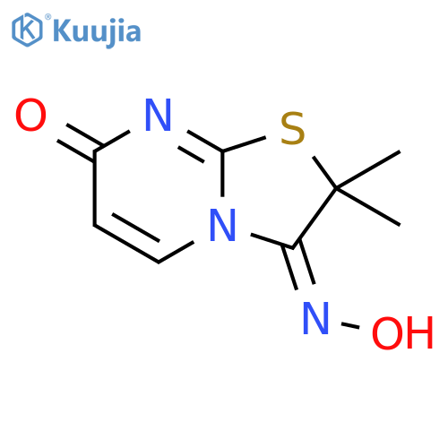 7H-Thiazolo[3,2-a]pyrimidine-3,7(2H)-dione, 2,2-dimethyl-, 3-oxime,(E)- structure