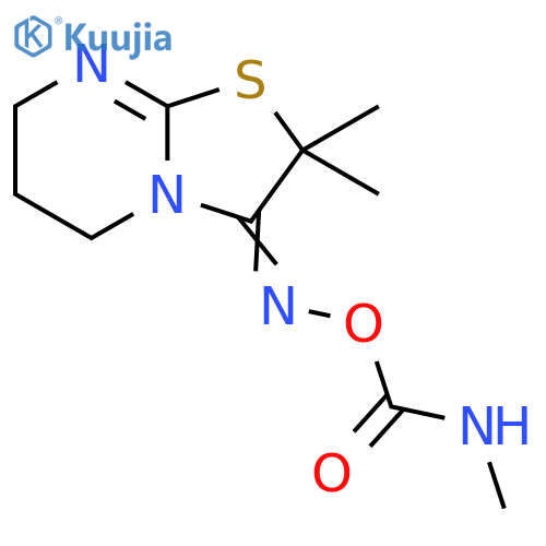 5H-Thiazolo[3,2-a]pyrimidin-3(2H)-one, 6,7-dihydro-2,2-dimethyl-,O-[(methylamino)carbonyl]oxime structure