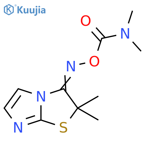 Imidazo[2,1-b]thiazol-3(2H)-one, 2,2-dimethyl-, O-[(dimethylamino)carbonyl]oxime (9CI) structure