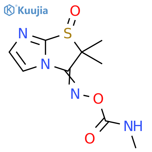 Imidazo[2,1-b]thiazol-3(2H)-one, 2,2-dimethyl-,O-[(methylamino)carbonyl]oxime, 1-oxide structure