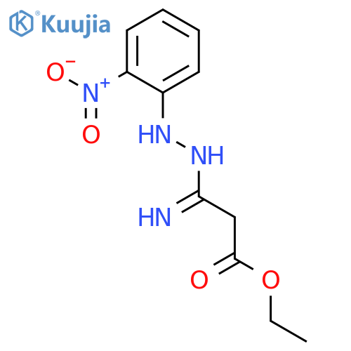 PROPANOIC ACID, 3-IMINO-3-[(2-NITROPHENYL)HYDRAZINO]-, ETHYL ESTER structure