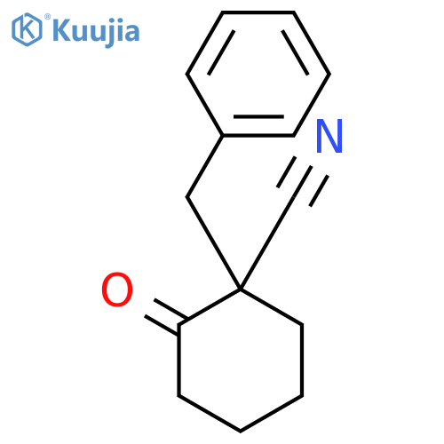 1-Benzyl-2-oxocyclohexanecarbonitrile structure