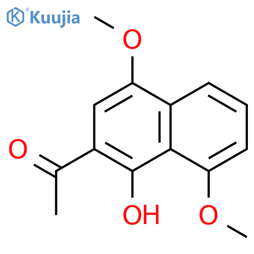 Ethanone, 1-(1-hydroxy-4,8-dimethoxy-2-naphthalenyl)- structure