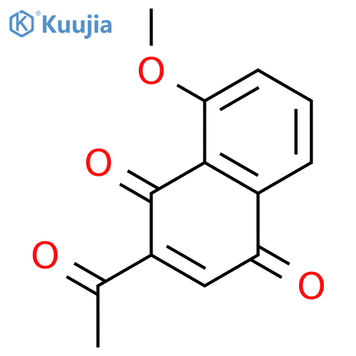 1,4-Naphthalenedione, 2-acetyl-8-methoxy- structure