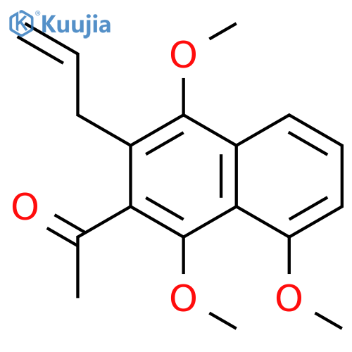 ETHANONE, 1-[1,4,8-TRIMETHOXY-3-(2-PROPENYL)-2-NAPHTHALENYL]- structure