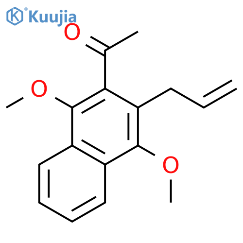 Ethanone, 1-[1,4-dimethoxy-3-(2-propenyl)-2-naphthalenyl]- structure