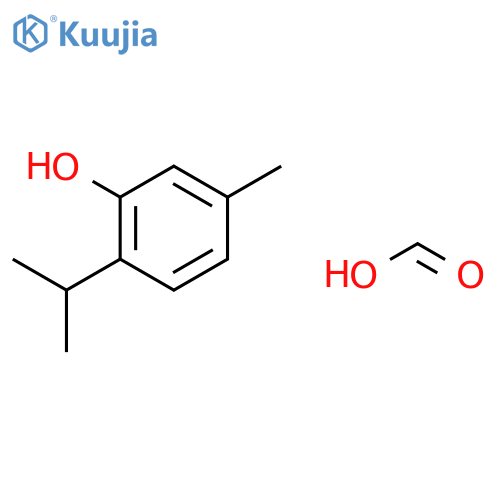 Phenol, 5-methyl-2-(1-methylethyl)-, formate structure