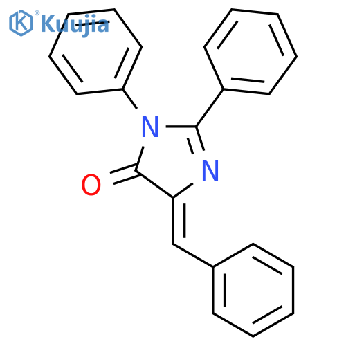 4H-Imidazol-4-one, 3,5-dihydro-2,3-diphenyl-5-(phenylmethylene)-, (Z)- structure