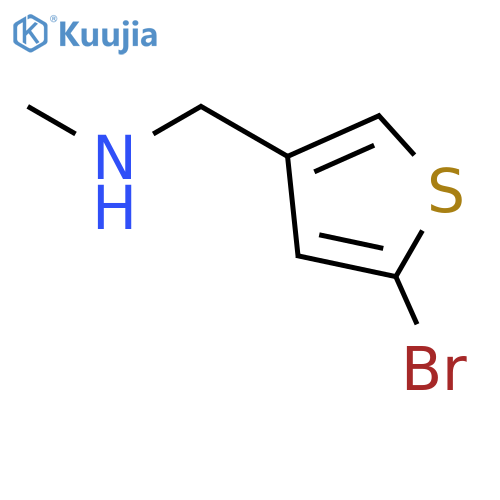(5-bromothiophen-3-yl)methyl(methyl)amine structure