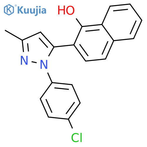 1-NAPHTHALENOL, 2-[1-(4-CHLOROPHENYL)-3-METHYL-1H-PYRAZOL-5-YL]- structure