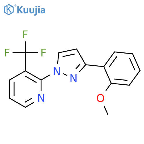 PYRIDINE, 2-[3-(2-METHOXYPHENYL)-1H-PYRAZOL-1-YL]-3-(TRIFLUOROMETHYL)- structure