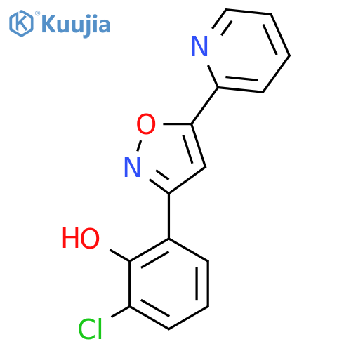 PHENOL, 2-CHLORO-6-[5-(2-PYRIDINYL)-3-ISOXAZOLYL]- structure