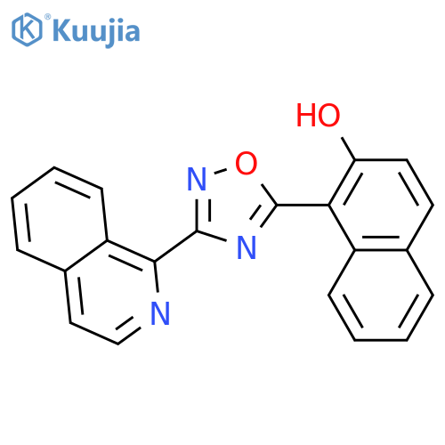 2-NAPHTHALENOL, 1-[3-(1-ISOQUINOLINYL)-1,2,4-OXADIAZOL-5-YL]- structure