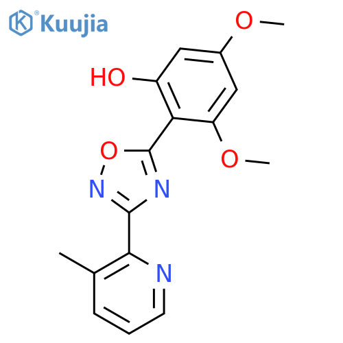 PHENOL, 3,5-DIMETHOXY-2-[3-(3-METHYL-2-PYRIDINYL)-1,2,4-OXADIAZOL-5-YL]- structure