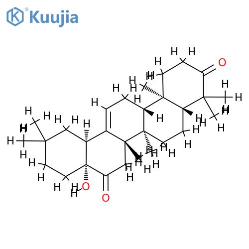 17-Hydroxy-28-nor-5α-oleana-12-ene-3,16-dione structure