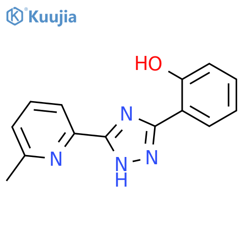 PHENOL, 2-[5-(6-METHYL-2-PYRIDINYL)-1H-1,2,4-TRIAZOL-3-YL]- structure