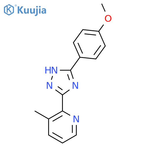 Pyridine, 2-[5-(4-methoxyphenyl)-1H-1,2,4-triazol-3-yl]-3-methyl- structure