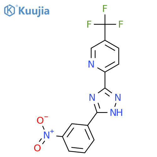 PYRIDINE, 2-[5-(3-NITROPHENYL)-1H-1,2,4-TRIAZOL-3-YL]-5-(TRIFLUOROMETHYL)- structure