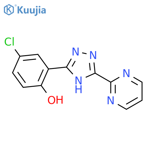 PHENOL, 4-CHLORO-2-[5-(2-PYRIMIDINYL)-1H-1,2,4-TRIAZOL-3-YL]- structure