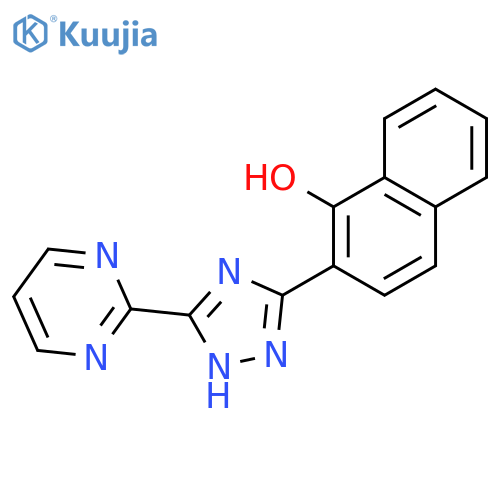 1-Naphthalenol, 2-[5-(2-pyrimidinyl)-1H-1,2,4-triazol-3-yl]- structure