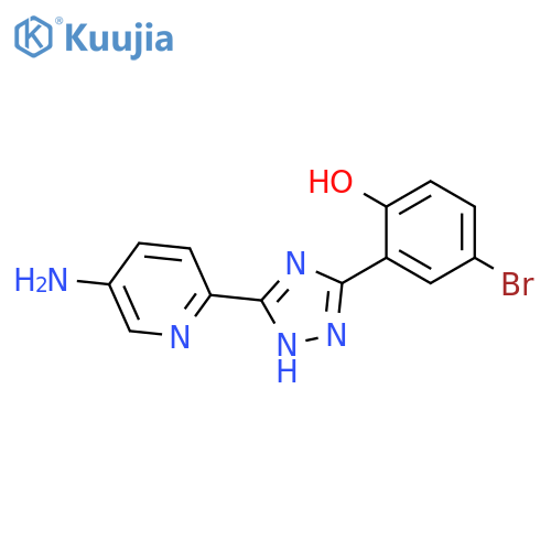 Phenol, 2-[5-(5-amino-2-pyridinyl)-1H-1,2,4-triazol-3-yl]-4-bromo- structure