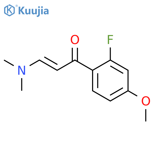 2-PROPEN-1-ONE, 3-(DIMETHYLAMINO)-1-(2-FLUORO-4-METHOXYPHENYL)- structure