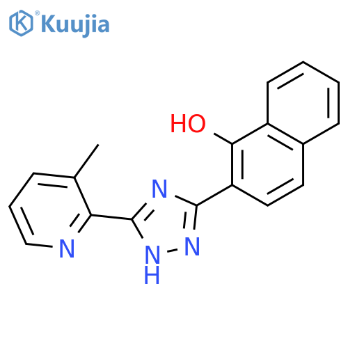 1-NAPHTHALENOL, 2-[5-(3-METHYL-2-PYRIDINYL)-1H-1,2,4-TRIAZOL-3-YL]- structure