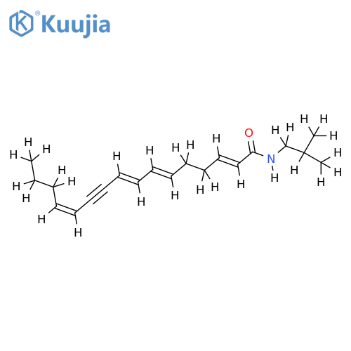 Hexadeca-2t,6t,8t,12c-tetraen-19-insaeureisobutylamid structure