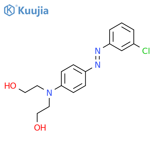 Ethanol, 2,2'-[[4-[(3-chlorophenyl)azo]phenyl]imino]bis- structure