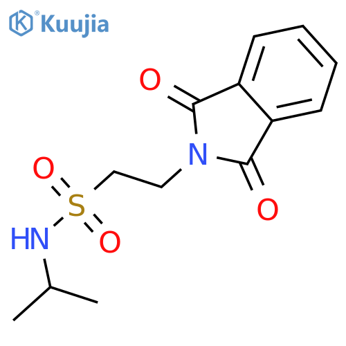 2-(1,3-dioxo-2,3-dihydro-1H-isoindol-2-yl)-N-(propan-2-yl)ethane-1-sulfonamide structure