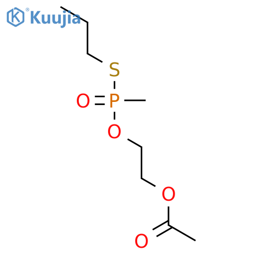 Phosphonothioic acid, methyl-, O-[2-(acetyloxy)ethyl] S-propyl ester structure