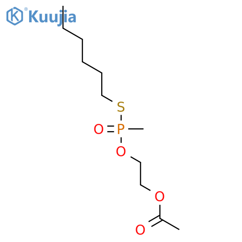 Phosphonothioic acid, methyl-, O-[2-(acetyloxy)ethyl] S-hexyl ester structure