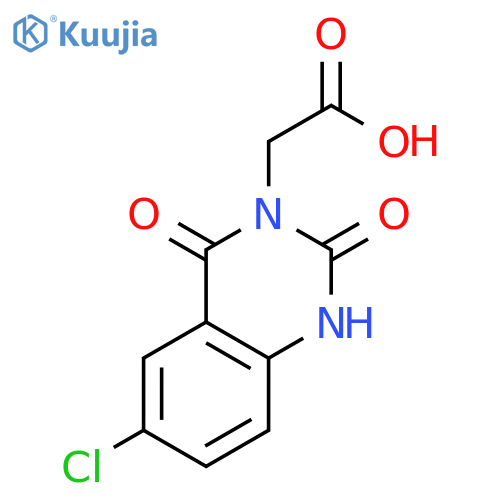 3(2H)-Quinazolineacetic acid, 6-chloro-1,4-dihydro-2,4-dioxo- structure