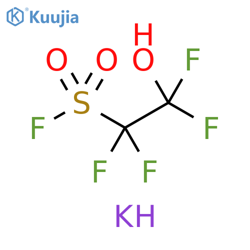 Ethanesulfonyl fluoride, 1,1,2,2-tetrafluoro-2-hydroxy-, potassium salt (1:1) structure