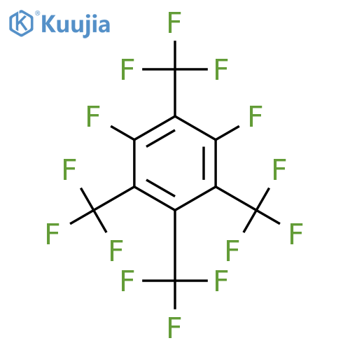 1,3-difluoro-2,4,5,6-tetrakis(trifluoromethyl)benzene structure