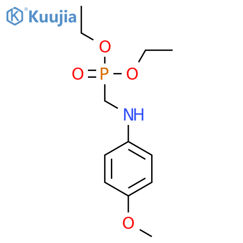 Diethyl [(4-methoxyanilino)methyl]phosphonate structure