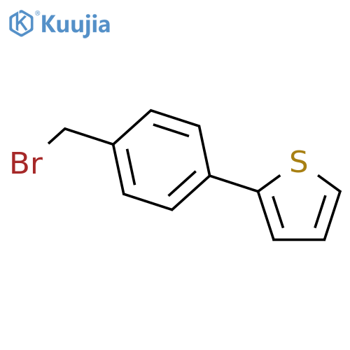 2-4-(Bromomethyl)phenylthiophene structure