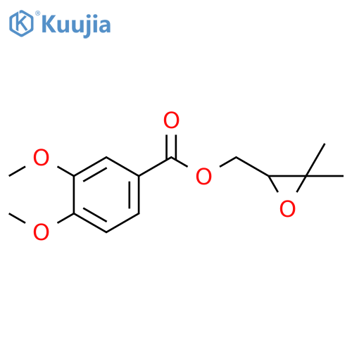 Benzoic acid, 3,4-dimethoxy-, (3,3-dimethyloxiranyl)methyl ester (9CI) structure
