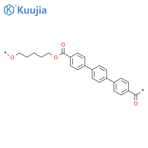 POLY(OXY-1,5-PENTANEDIYLOXYCARBONYL[1,1':4',1''-TERPHENYL]-4,4''-DIYLCARBONYL) structure