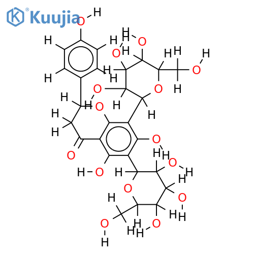 6,8-Diglucopyranosyl-4',5,7-trihydroxyflavanone- (2R) structure