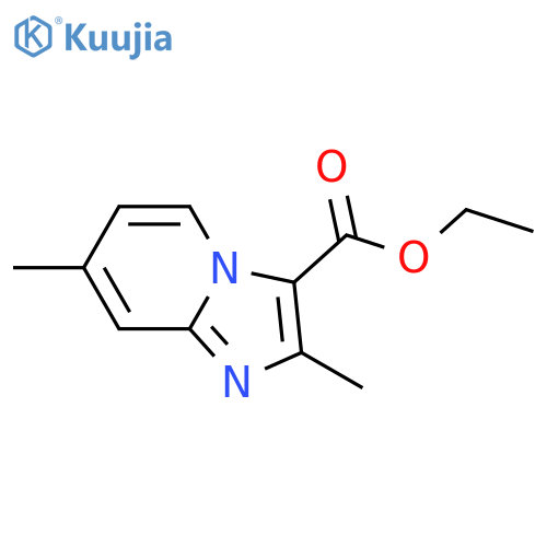 Ethyl 2,7-dimethylimidazo1,2-apyridine-3-carboxylate structure