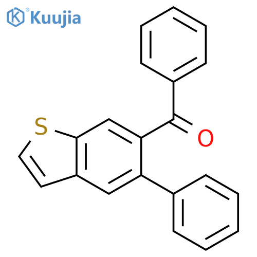 Methanone, phenyl(5-phenylbenzo[b]thien-6-yl)- structure