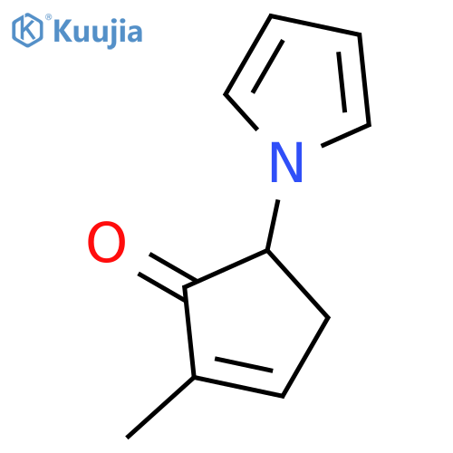 2-CYCLOPENTEN-1-ONE, 2-METHYL-5-(1H-PYRROL-1-YL)- structure