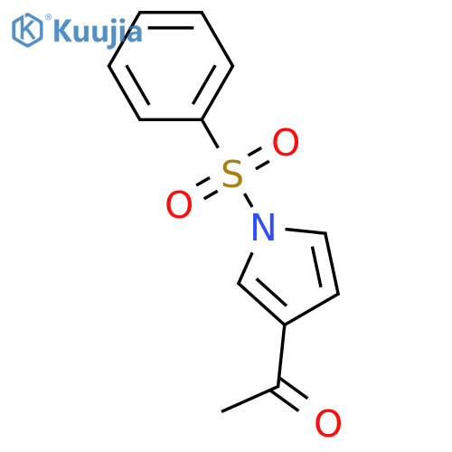 3-Acetyl-1-(phenylsulfonyl)pyrrole structure